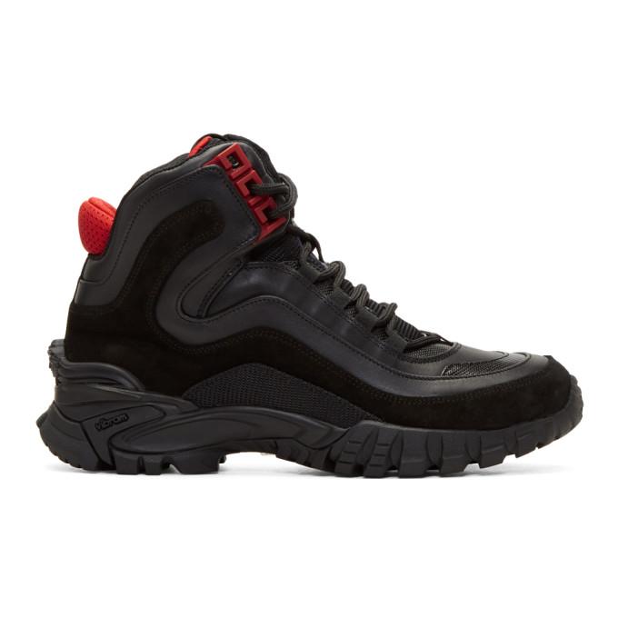 red and black versace shoes