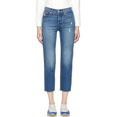 Shop Levi's Blue Wedgie Straight Jeans