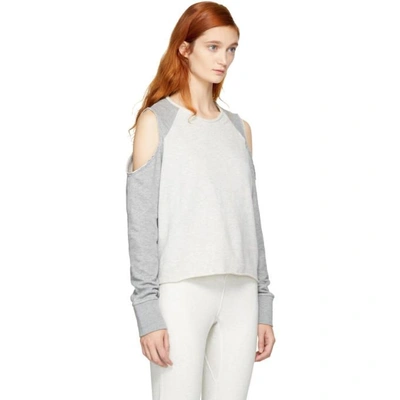 Shop Rag & Bone Rag And Bone Grey Standard Issue Slash Sweatshirt In 963 Heather Grey