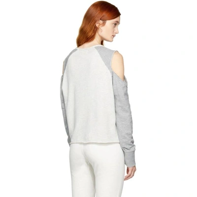 Shop Rag & Bone Rag And Bone Grey Standard Issue Slash Sweatshirt In 963 Heather Grey