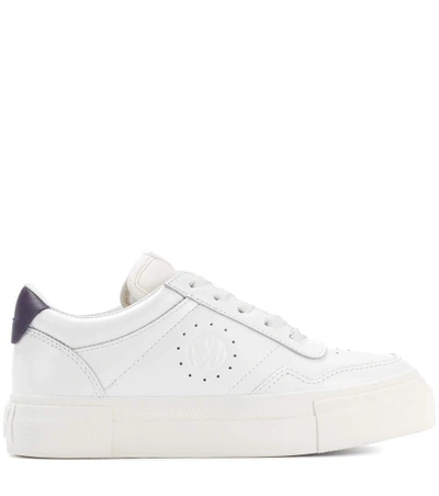 Shop Eytys Arena Leather Sneakers In White