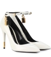 TOM FORD PADLOCK LEATHER PUMPS