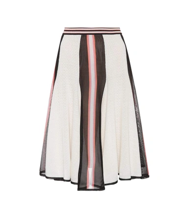 Missoni Wool-blend Skirt In Oraege Lrowe Ivory