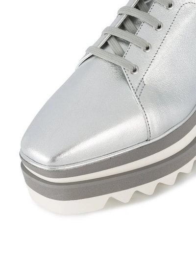 Shop Stella Mccartney Silver Sneak In Metallic