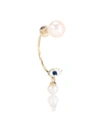 DELFINA DELETTREZ MICRO EYE 18KT YELLOW GOLD AND PEARLS EARRING,P00271041