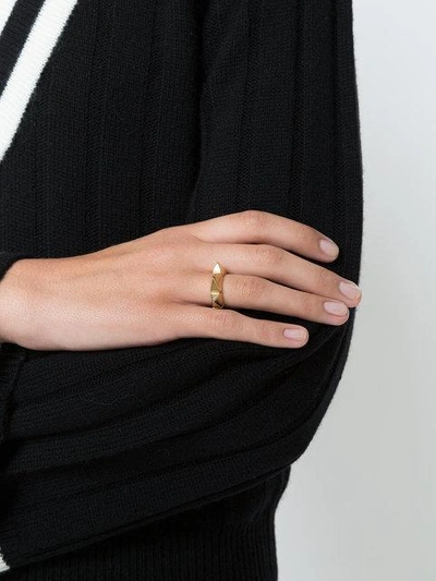 Chloé Spiked Ring - Metallic In Metallic