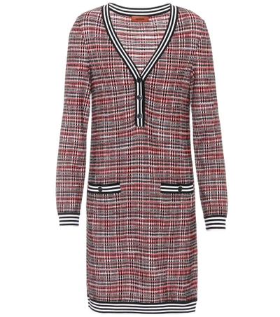 Missoni Knitted Wool-blend Dress In Red