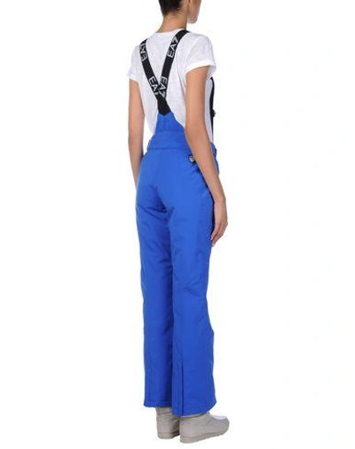 Shop Ea7 Flared Pant In Bright Blue