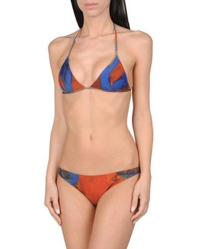 Shop Vivienne Westwood Anglomania Bikinis In Brick Red