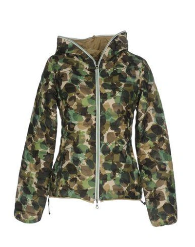 Shop Duvetica Down Jacket In Military Green