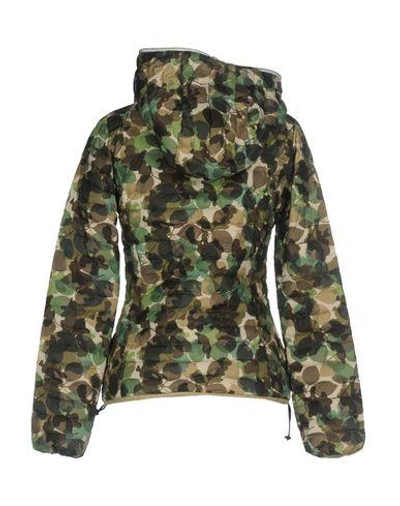 Shop Duvetica Down Jacket In Military Green