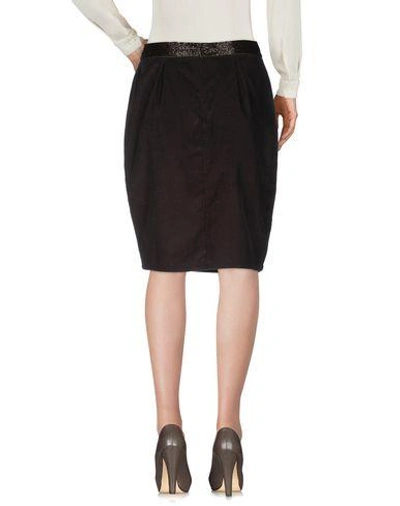 Shop Antik Batik Knee Length Skirt In Dark Brown
