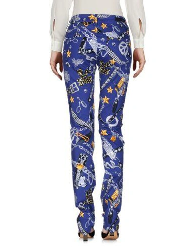 Shop Love Moschino Casual Pants In Blue