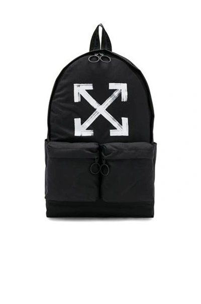 Shop Off-white Brushed Backpack In Black. In Black & White
