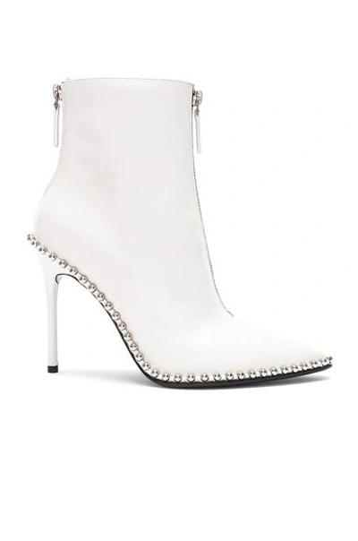 Shop Alexander Wang Leather Eri Boots In White Leather