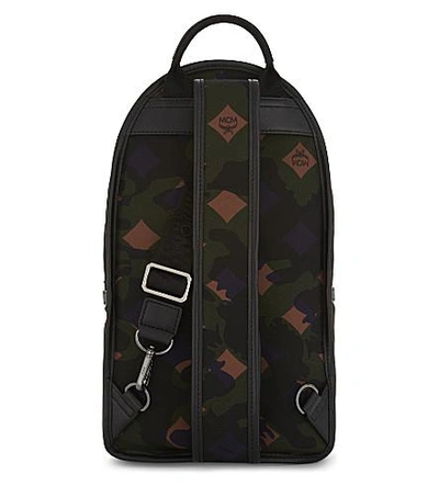 Shop Mcm Dieter Camo Print Backpack