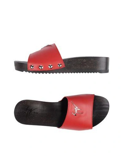 Shop Giuseppe Zanotti Sandals In Red