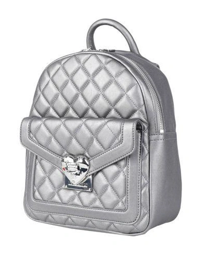 Love Moschino Backpacks & Fanny Packs In Grey