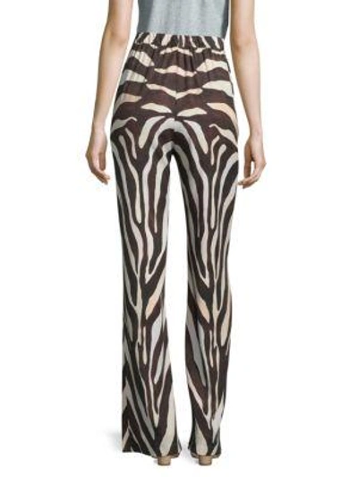 Shop Mara Hoffman Zebra Drapey Pants In Cream Multi