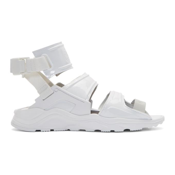 Nike 'air Huarache Gladiator Qs' Patent Sandals In Summit Whit | ModeSens