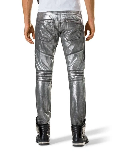 Shop Philipp Plein Biker Straight Cut "san"