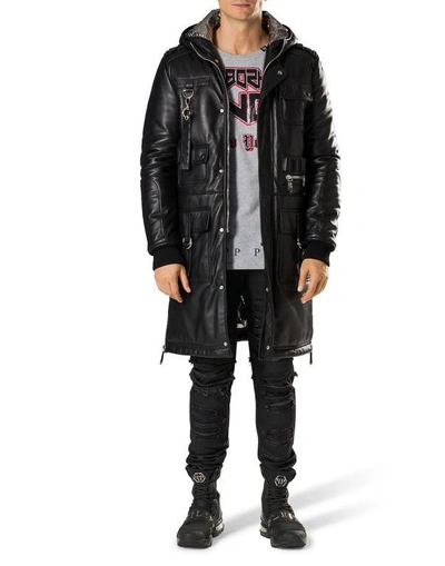 LEATHER PARKA "HONOR"