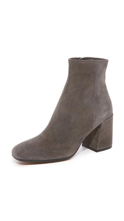 Vince 'blakely' Block Heel Bootie (women) In Pewter