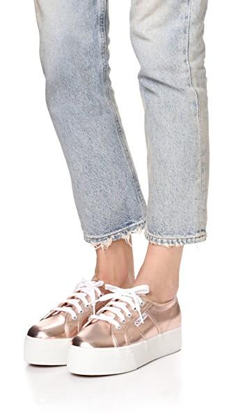 superga rose gold eyelets