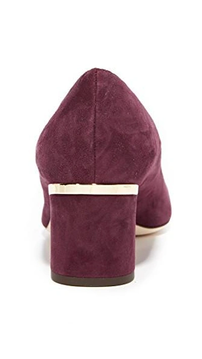 Shop Kate Spade Milan Too Pointed Toe Pumps In Deep Cherry