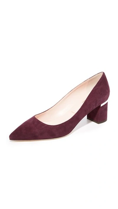 Kate Spade Milan Too Pointed Toe Pumps In Deep Cherry