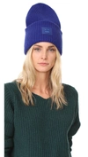 Acne Studios Ribbed Beanie Hat Royal Blue In Royal Blue
