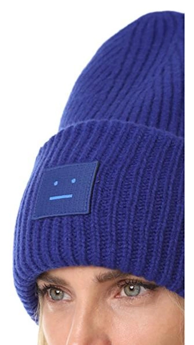 Shop Acne Studios Pansy L Face Hat In Royal Blue