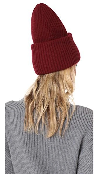 Shop Acne Studios Pansy L Face Hat In Burgundy
