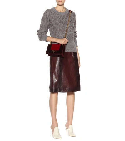 Shop Prada Leather Skirt