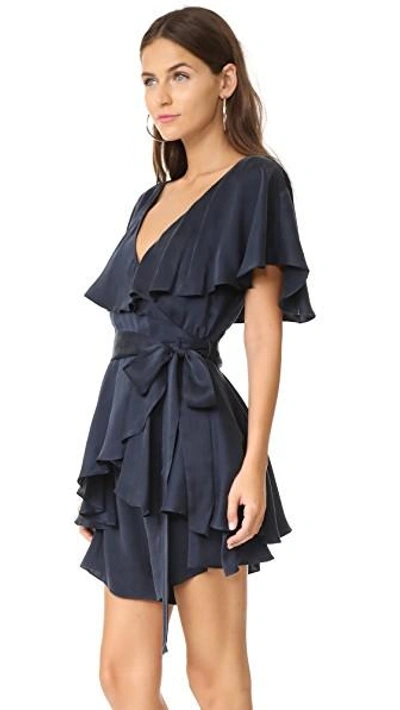 Shop Zimmermann Wrap Romper In French Navy