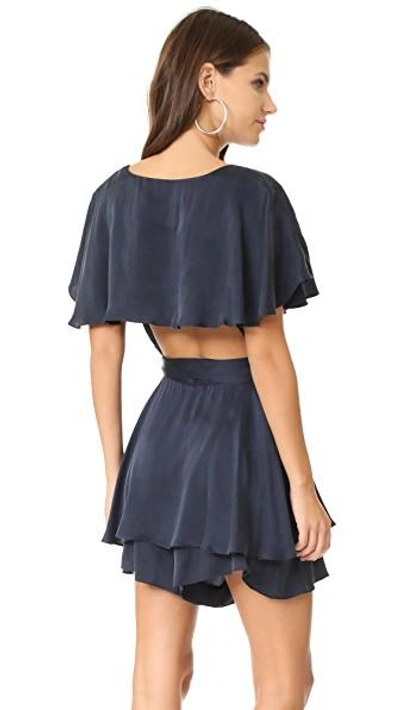 Shop Zimmermann Wrap Romper In French Navy