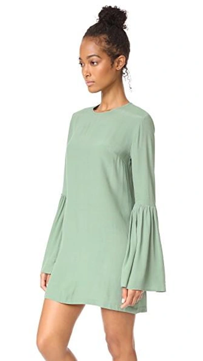 Shop Mlm Label Rhodes Dress In Dusted Kale