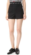 RED VALENTINO STUDDED SHORTS