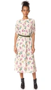 RED VALENTINO MOROCCAN DRESS WITH STUDDED BELT