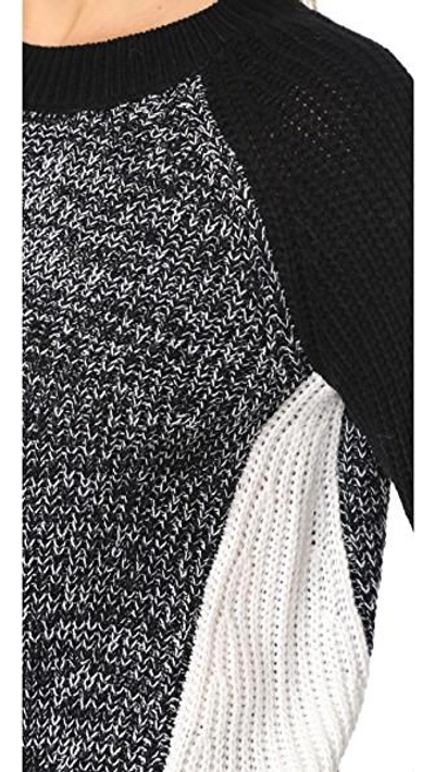 Shop Bb Dakota Jack Flynne Colorblock Sweater In Black