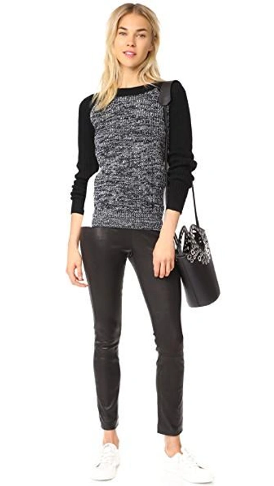 Shop Bb Dakota Jack Flynne Colorblock Sweater In Black