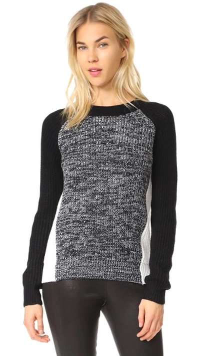 Bb Dakota Jack Flynne Colorblock Sweater In Black