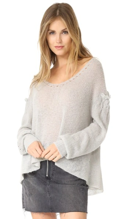 Wildfox Sissy Sweater In Heather Ash Grey