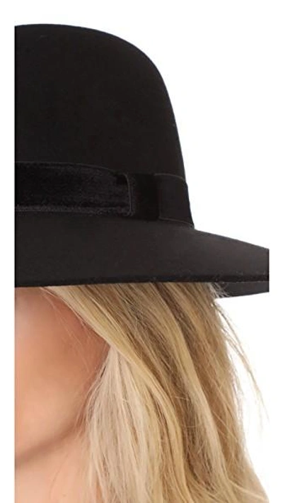 Shop Rag & Bone Zoe Fedora Hat In Black