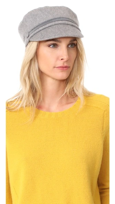 Shop Eugenia Kim Elyse Cashmere Cap In Grey