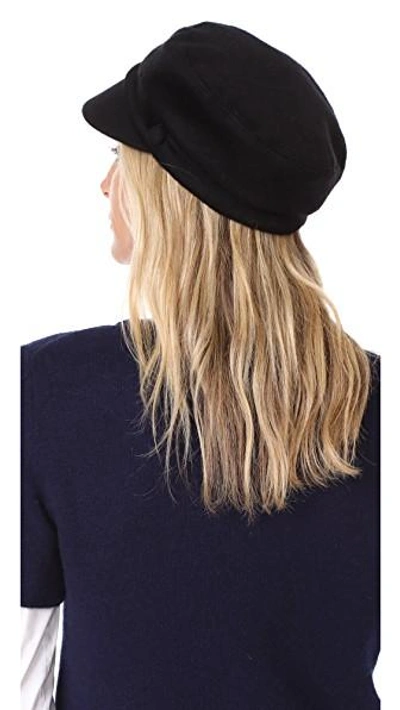 Shop Eugenia Kim Elyse Cashmere Cap In Black