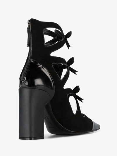 Shop Fabrizio Viti 'take A Bow 100' Stiefel Mit Blockabsatz In Black