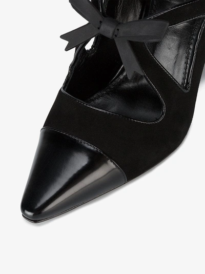 Shop Fabrizio Viti 'take A Bow 100' Stiefel Mit Blockabsatz In Black
