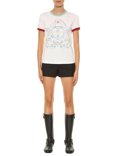 Shop Red Valentino Shorts With Studs In Nero