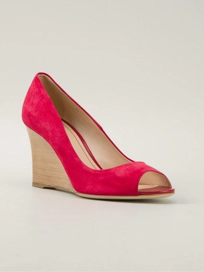 Shop Tod's Peep Toe Wedge Pump